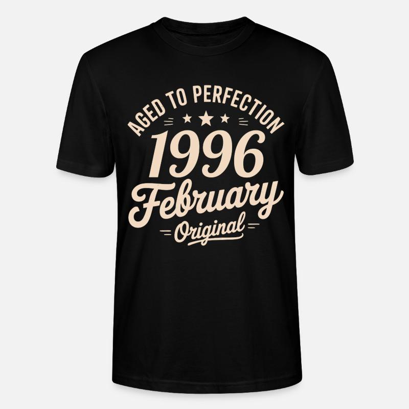 Février 1996 – Februar 1996 - Stanley/Stella Unisex Bio-T-Shirt CRAFTER - Schwarz