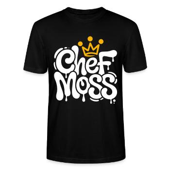 Chef Moss - Stanley/Stella CRAFTER Unisex Organic T-Shirt - black - Front - Alina (178cm) & Michal (187cm)