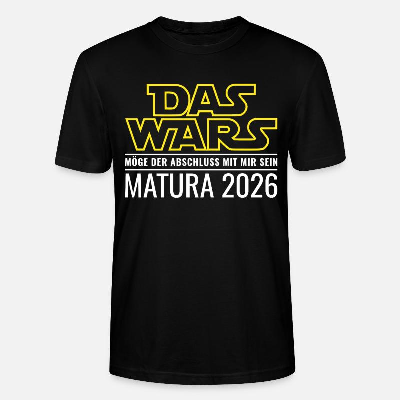 Matura 2026 Das wars - Stanley/Stella Unisex Bio-T-Shirt CRAFTER - Schwarz