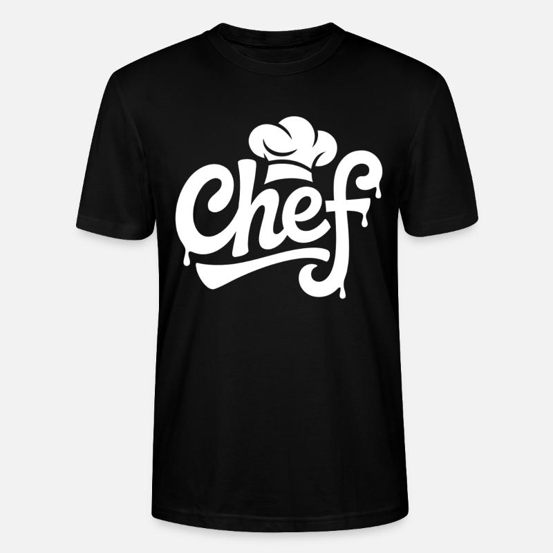 Chef Graffiti Küchenlogo - Stanley/Stella Unisex Bio-T-Shirt CRAFTER - Schwarz