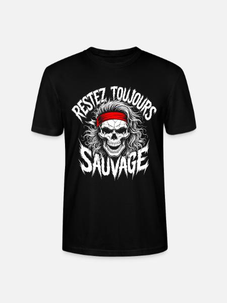 Stay Wild Skull - Stanley/Stella Unisex Bio-T-Shirt CRAFTER - Schwarz