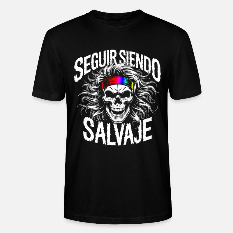 Wild Side Skull - Stanley/Stella Unisex Bio-T-Shirt CRAFTER - Schwarz
