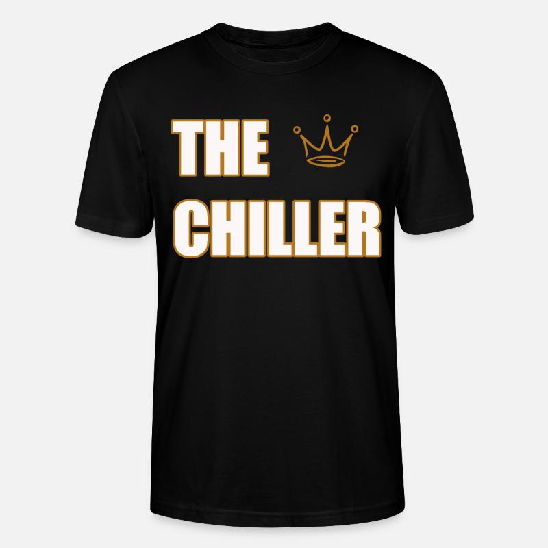 THE CHILLER – Cool & Minimal Statement Design - Stanley/Stella Unisex Bio-T-Shirt CRAFTER - Schwarz