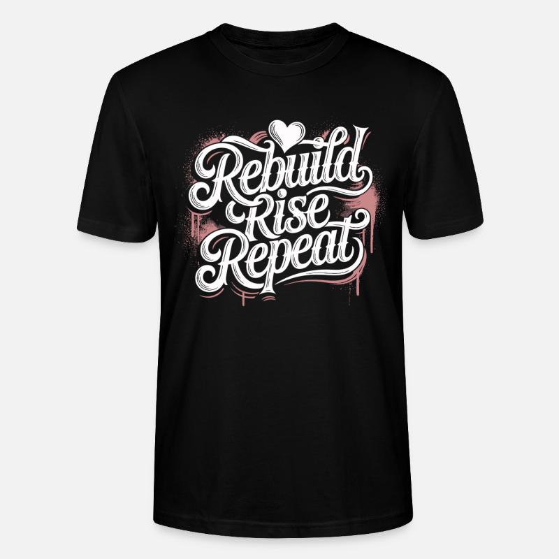 T-shirt Motivation Persévérance – Puissance & Concentration - T-shirt bio CRAFTER Stanley Stella Unisexe - noir