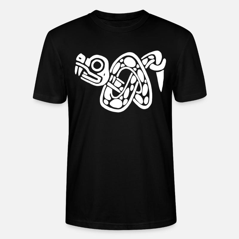 Noeud de serpent blanc - T-shirt bio CRAFTER Stanley Stella Unisexe - noir