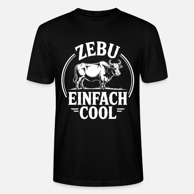 Zebu juste cool - T-shirt bio CRAFTER Stanley Stella Unisexe - noir