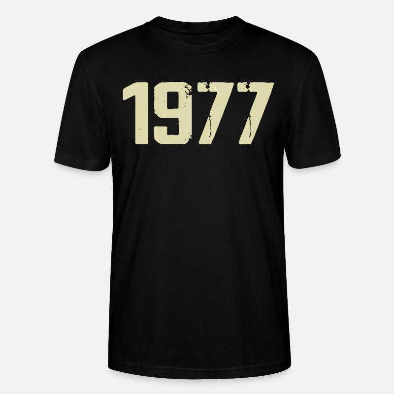 Jubilee 1977 - Stanley/Stella CRAFTER Unisex Organic T-Shirt - black