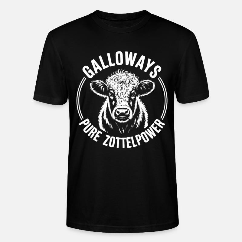 Tête de bœuf de Galloway - T-shirt bio CRAFTER Stanley Stella Unisexe - noir