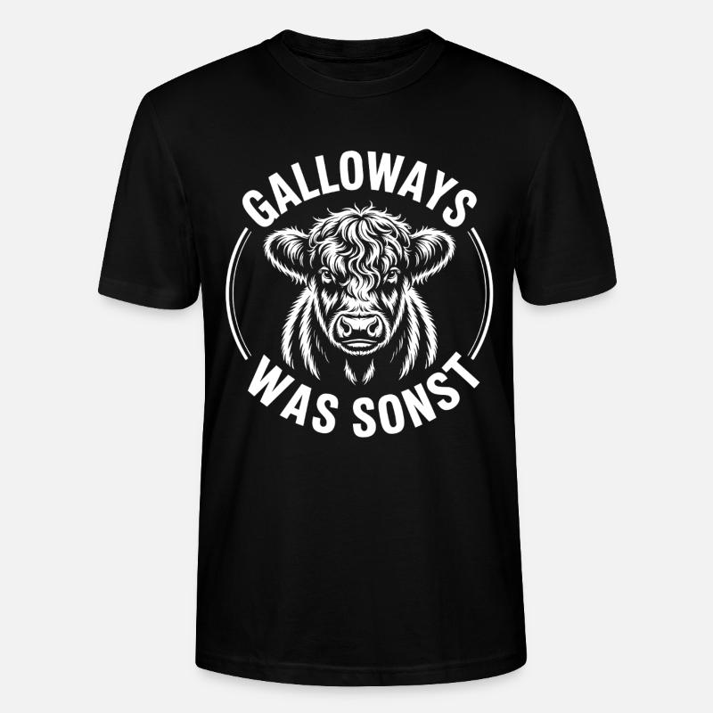 Tête de bœuf de Galloway - T-shirt bio CRAFTER Stanley Stella Unisexe - noir