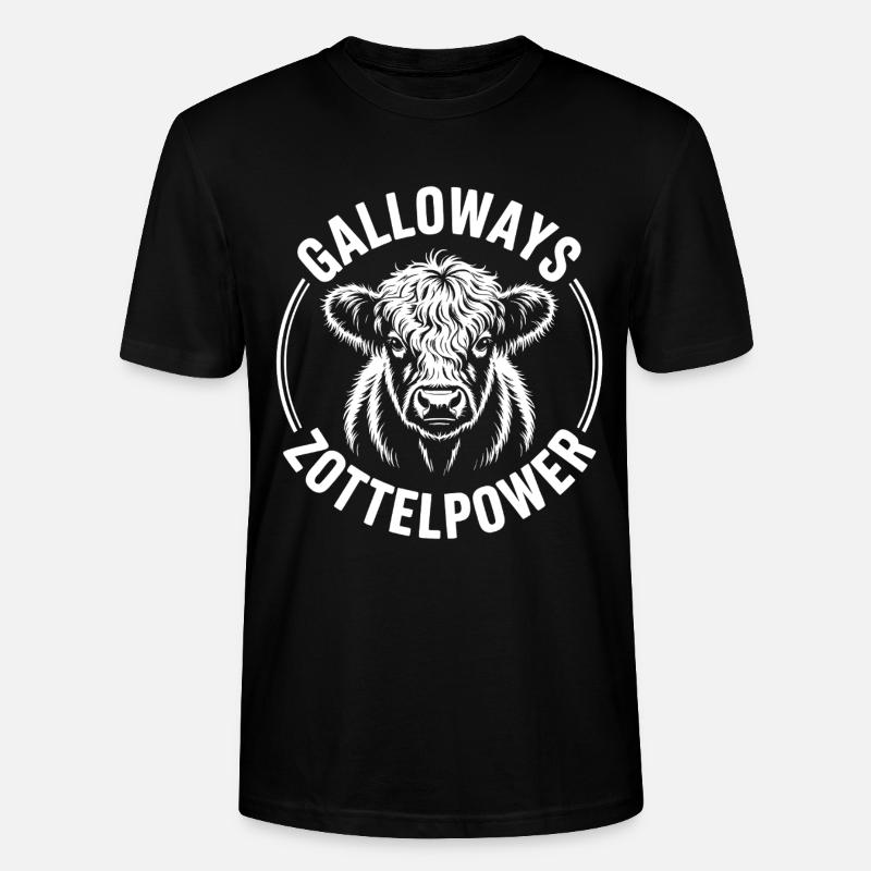 Tête de bœuf de Galloway - T-shirt bio CRAFTER Stanley Stella Unisexe - noir