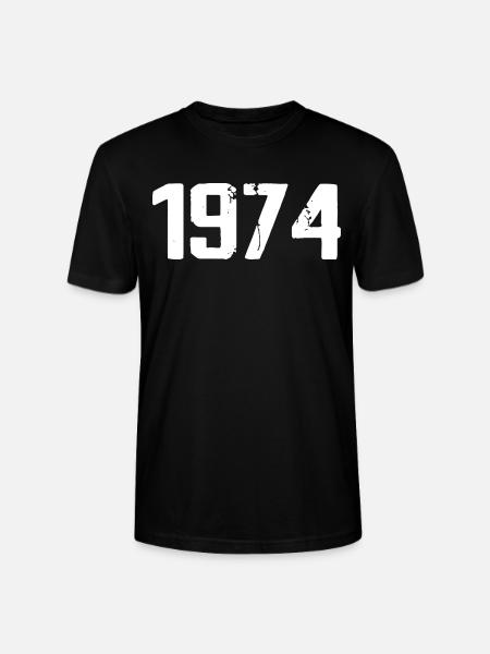 1974 - Awesome since 1974 - Stanley/Stella CRAFTER Unisex Organic T-Shirt - black
