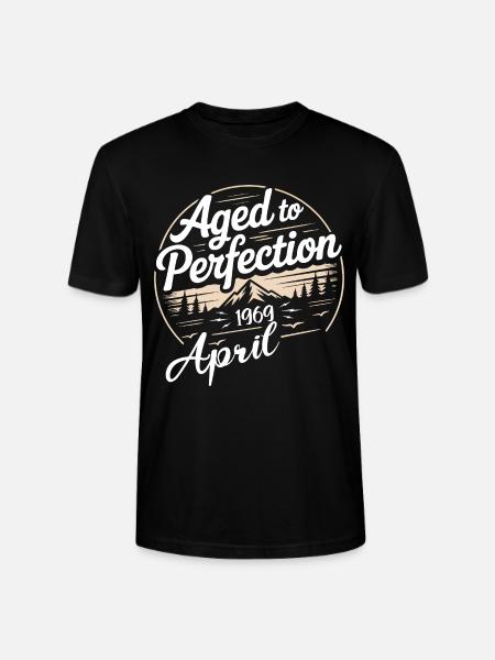April 1969 birthday april 1969 - Stanley/Stella CRAFTER Unisex Organic T-Shirt - black