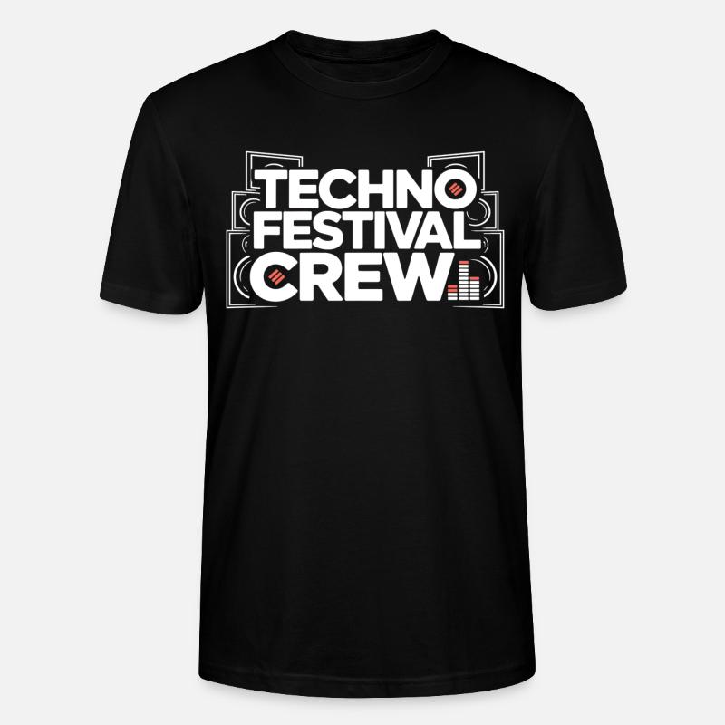Techno Festival Crew – Techo Party Outfit - Stanley/Stella Unisex Bio-T-Shirt CRAFTER - Schwarz