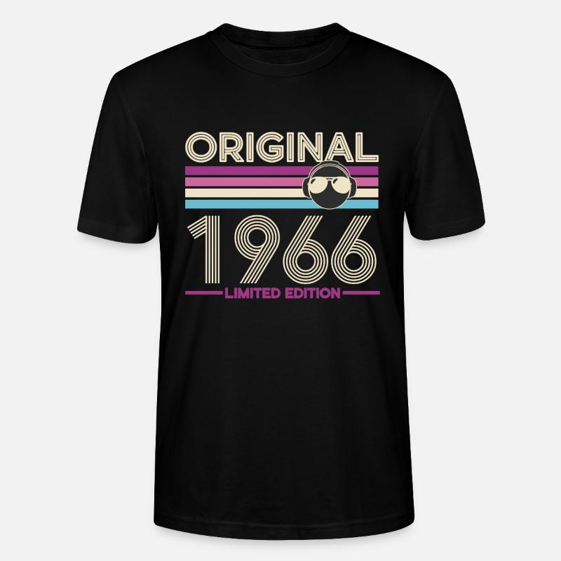 Original 1966 Édition Limitée - T-shirt bio CRAFTER Stanley Stella Unisexe - noir