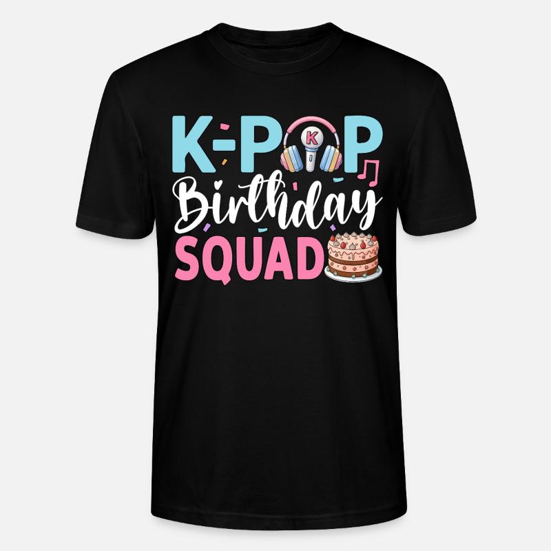 K-Pop Birthday Squad - Stanley/Stella Unisex Bio-T-Shirt CRAFTER - Schwarz