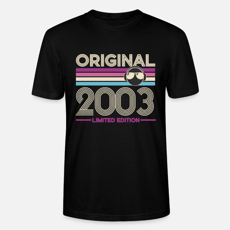 Original 2003 édition limitée - T-shirt bio CRAFTER Stanley Stella Unisexe - noir