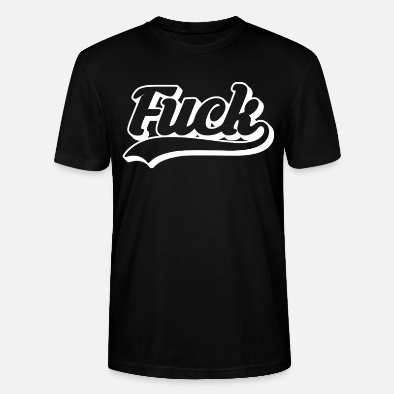 Merde au Rétro Script - T-shirt bio CRAFTER Stanley Stella Unisexe - noir