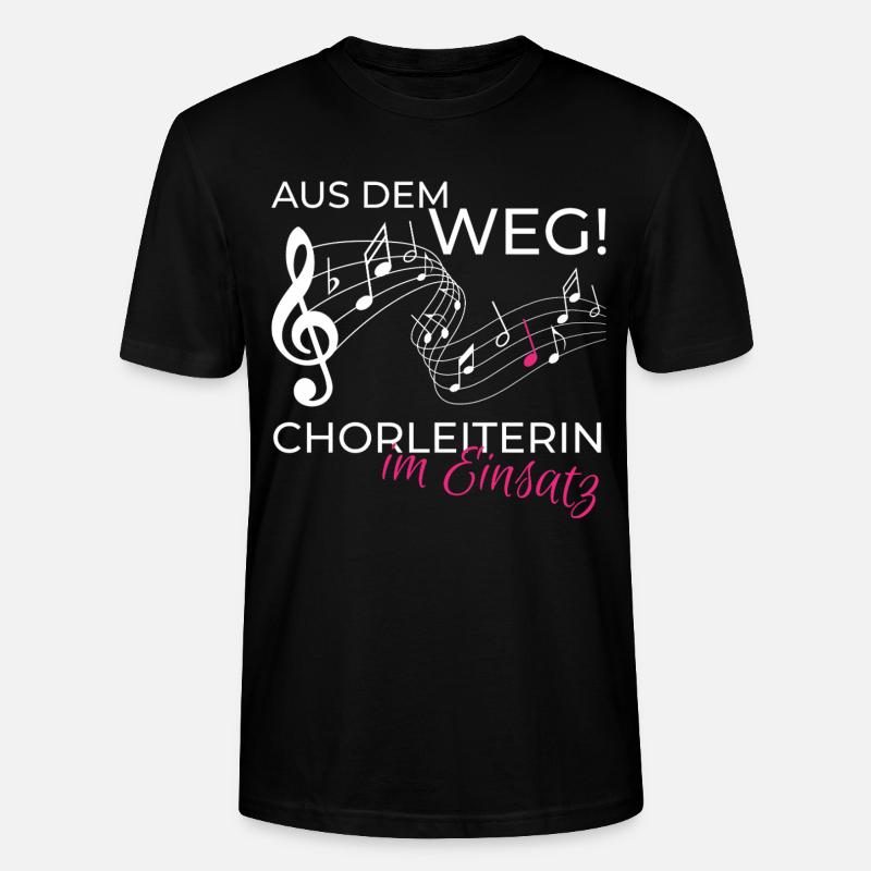 Chorleiterin im Einsatz - Stanley/Stella Unisex Bio-T-Shirt CRAFTER - Schwarz