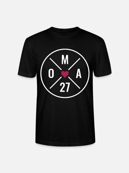Granny 27 Heart - Stanley/Stella CRAFTER Unisex Organic T-Shirt - black
