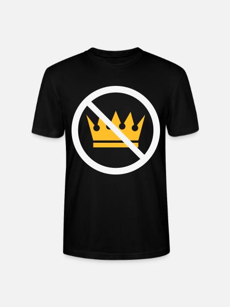 No Kings! (Protest Sign / NEG 2C) - Stanley/Stella CRAFTER Unisex Organic T-Shirt - black