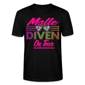 Mallorca, Tour,  Mädels - Stanley/Stella Unisex Bio-T-Shirt CRAFTER - Schwarz - Vorne - Alina (178cm) & Michal (187cm)