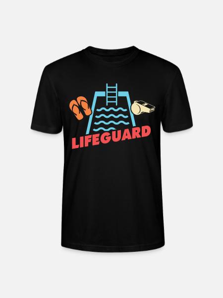 Lifeguards Love Lifeguard Swimmers - Stanley/Stella CRAFTER Unisex Organic T-Shirt - black