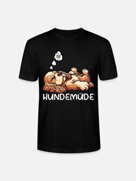 Hundemüde Cocker Spaniel Cockerhund Cockerbesitzer - Stanley/Stella Unisex Bio-T-Shirt CRAFTER - Schwarz