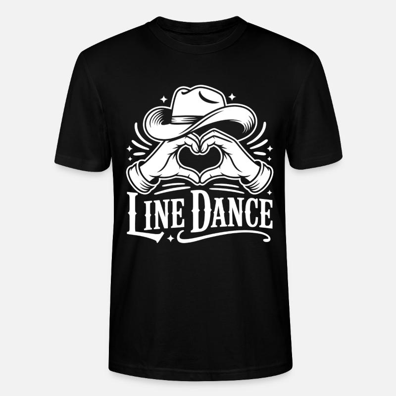 Line Dance Liebe - Stanley/Stella Unisex Bio-T-Shirt CRAFTER - Schwarz