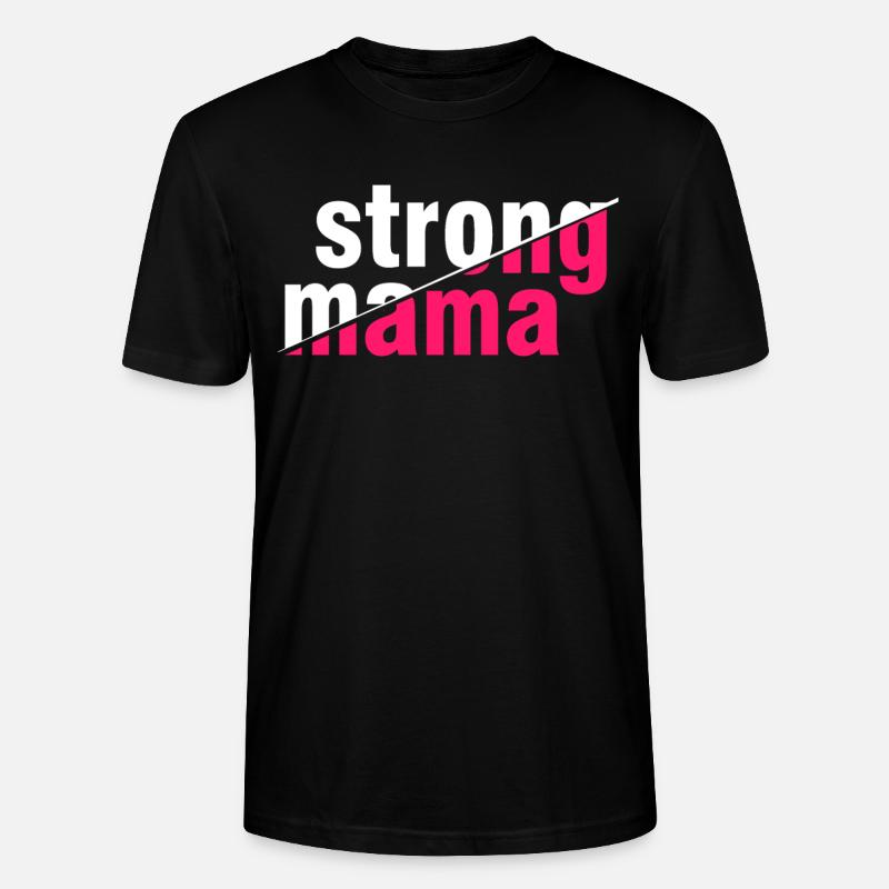Starkes Mama-Hemd - Stanley/Stella Unisex Bio-T-Shirt CRAFTER - Schwarz