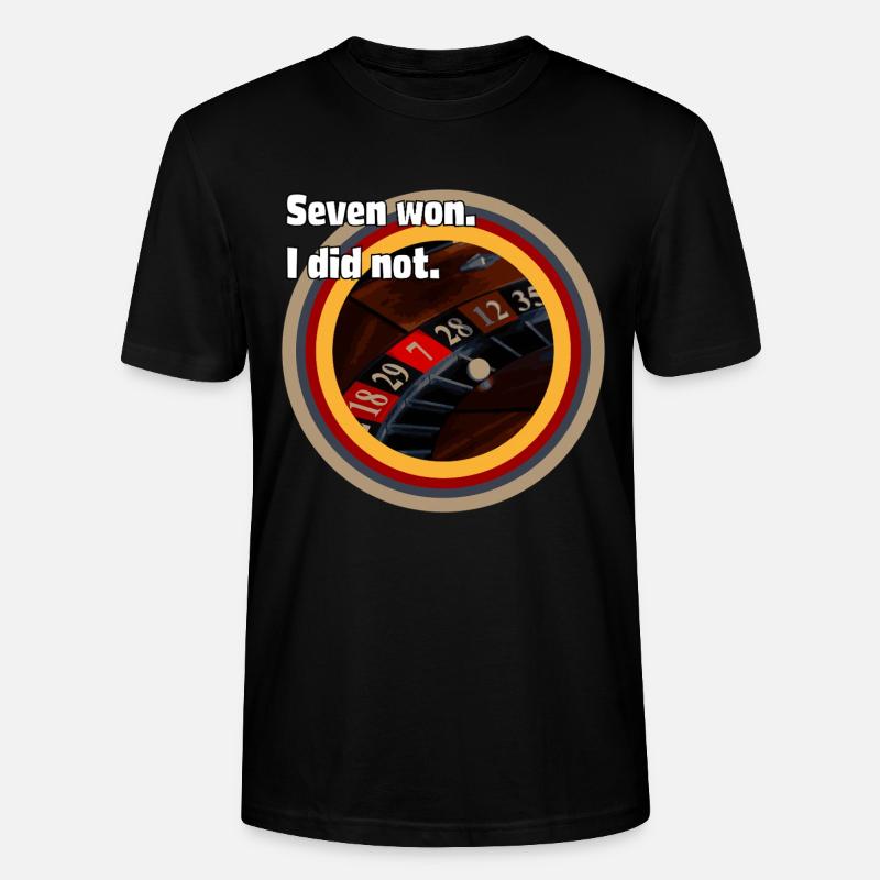 Roulette Fate: Seven Won, ich nicht - Stanley/Stella Unisex Bio-T-Shirt CRAFTER - Schwarz