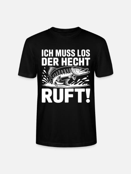 Hecht Angeln Humor - Stanley/Stella Unisex Bio-T-Shirt CRAFTER - Schwarz