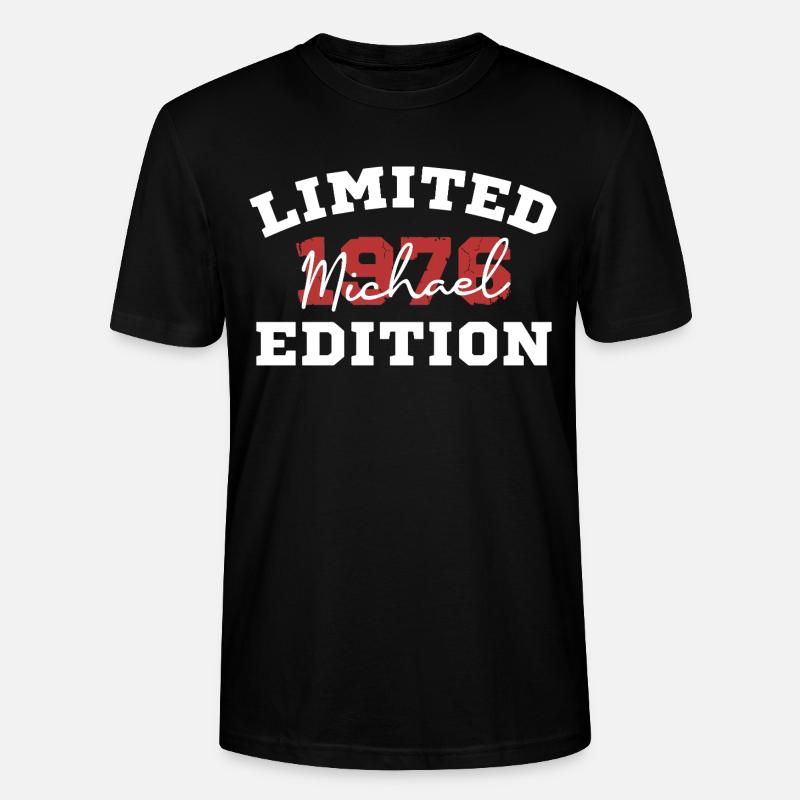 Édition limitée Michael 1976 - T-shirt bio CRAFTER Stanley Stella Unisexe - noir