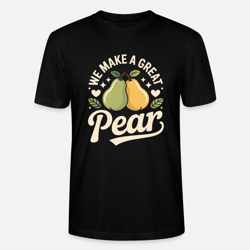We Make A Great Pear - Stanley/Stella Unisex Bio-T-Shirt CRAFTER - Schwarz