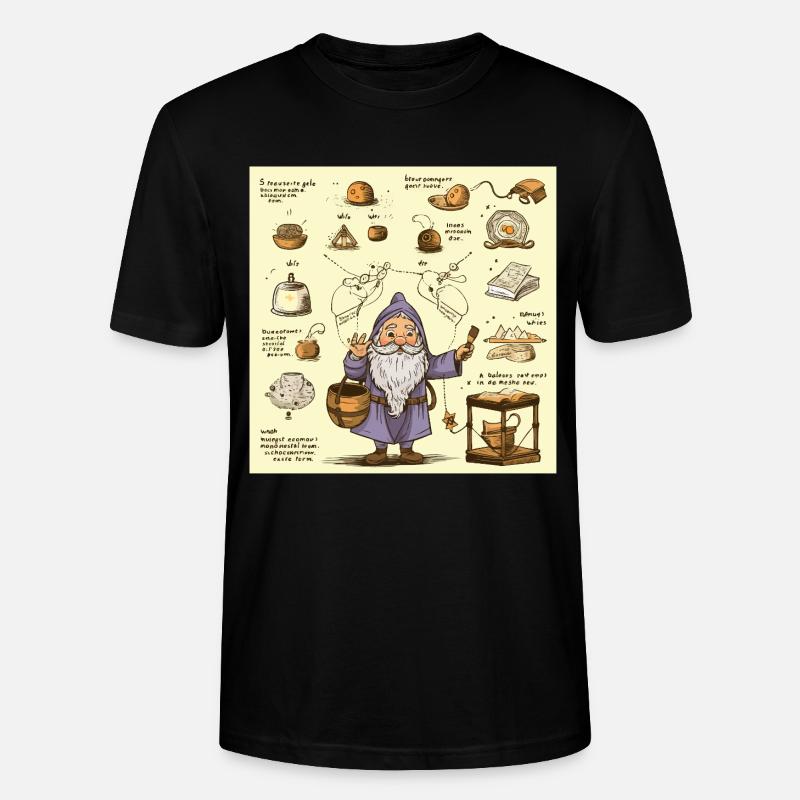 Magicien de cuisine d’alchimie - T-shirt bio CRAFTER Stanley Stella Unisexe - noir