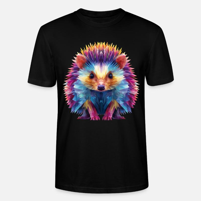 Igel  - Stanley/Stella Unisex Bio-T-Shirt CRAFTER - Schwarz