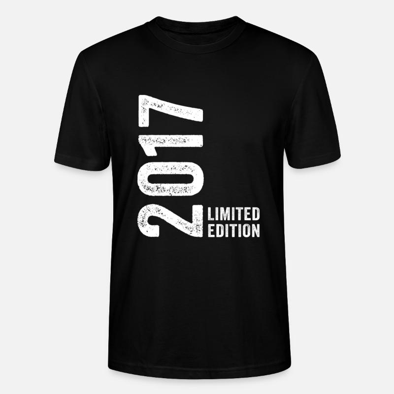 2017 Édition Limitée 9 ans anniversaire - T-shirt bio CRAFTER Stanley Stella Unisexe - noir