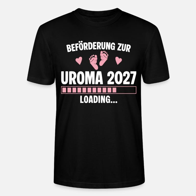 Beförderung zur Uroma 2027 – Loading - Stanley/Stella Unisex Bio-T-Shirt CRAFTER - Schwarz