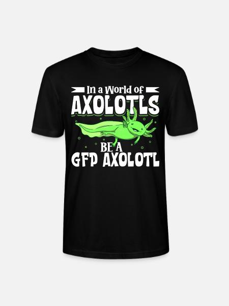 Be a GFP Axolotl - Stanley/Stella CRAFTER Unisex Organic T-Shirt - black