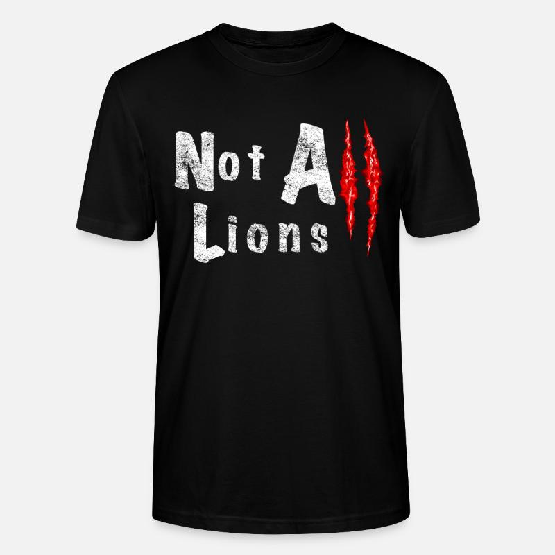 Not All Lions 2... - T-shirt bio CRAFTER Stanley Stella Unisexe - noir