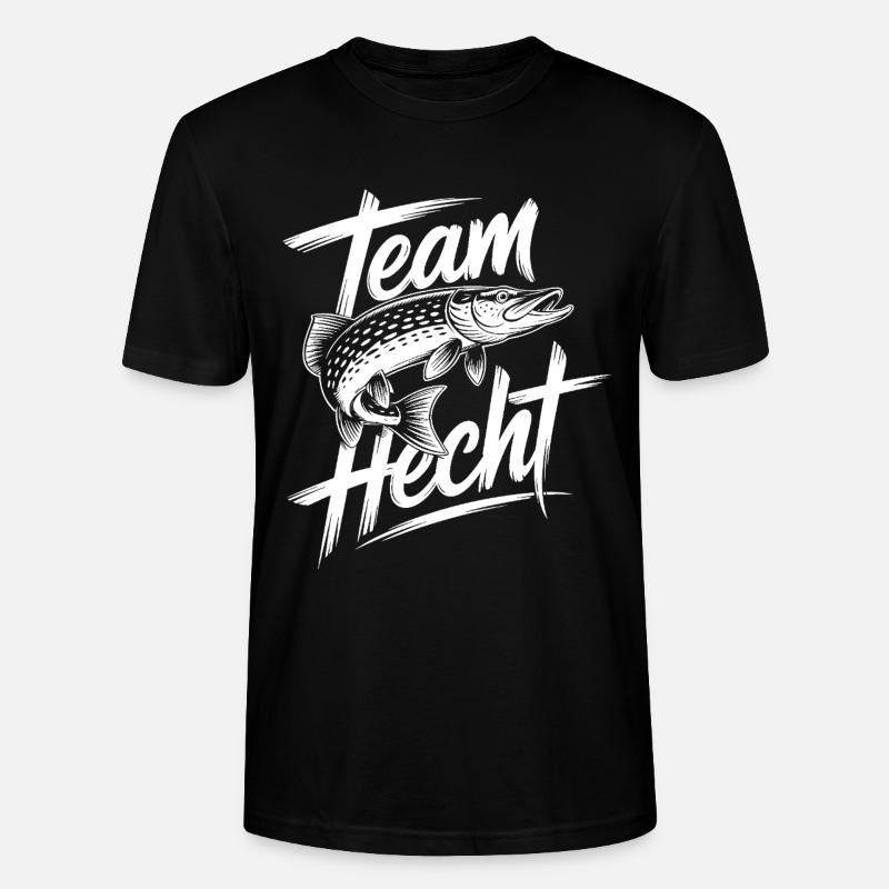 Springender Hecht - Stanley/Stella Unisex Bio-T-Shirt CRAFTER - Schwarz