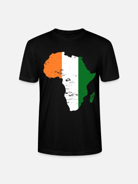 Elfenbeinküste Flagge Afrika used - Stanley/Stella Unisex Bio-T-Shirt CRAFTER - Schwarz