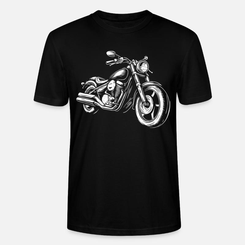 Motorrad Motorradfaher - Stanley/Stella Unisex Bio-T-Shirt CRAFTER - Schwarz