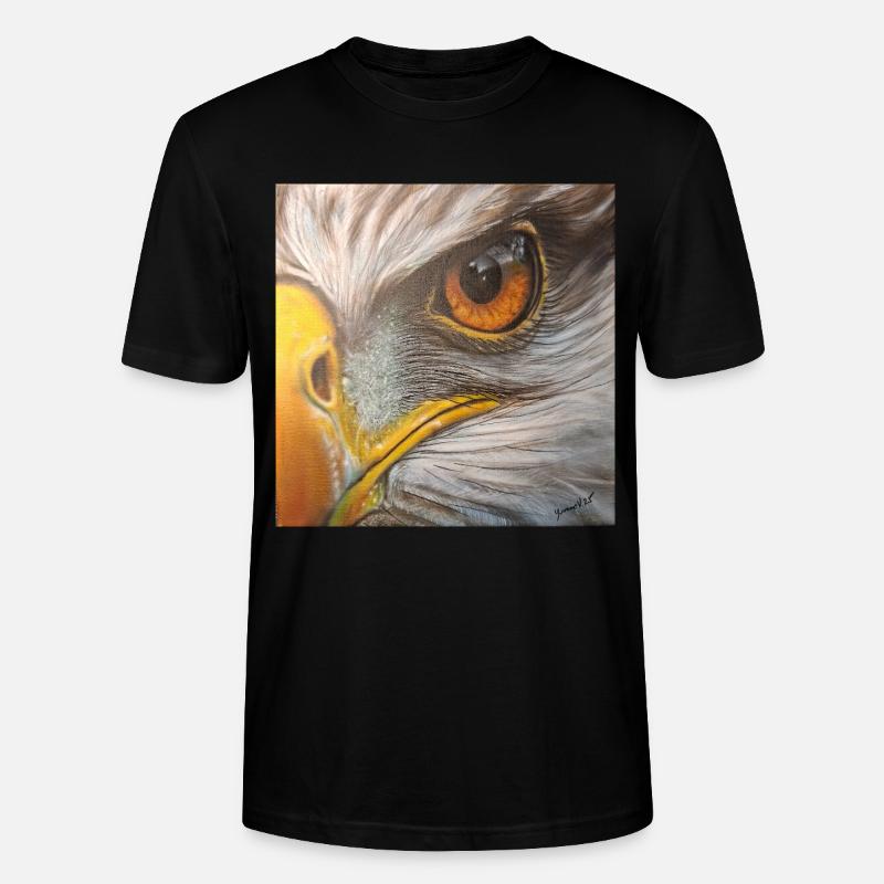 Œil d’aigle - T-shirt bio CRAFTER Stanley Stella Unisexe - noir