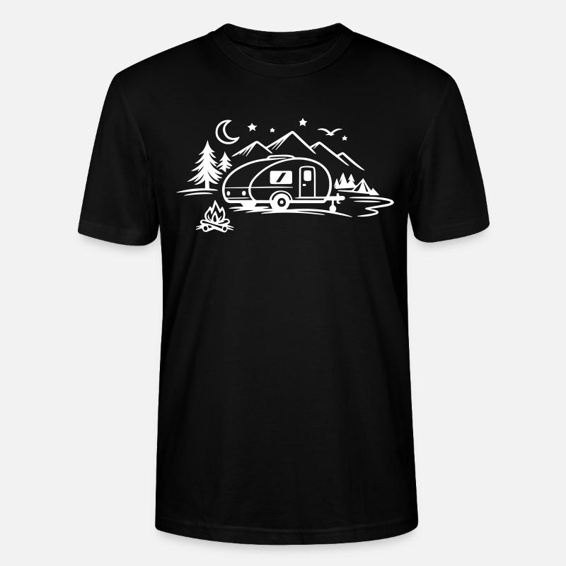Camping Camper - Stanley/Stella Unisex Bio-T-Shirt CRAFTER - Schwarz