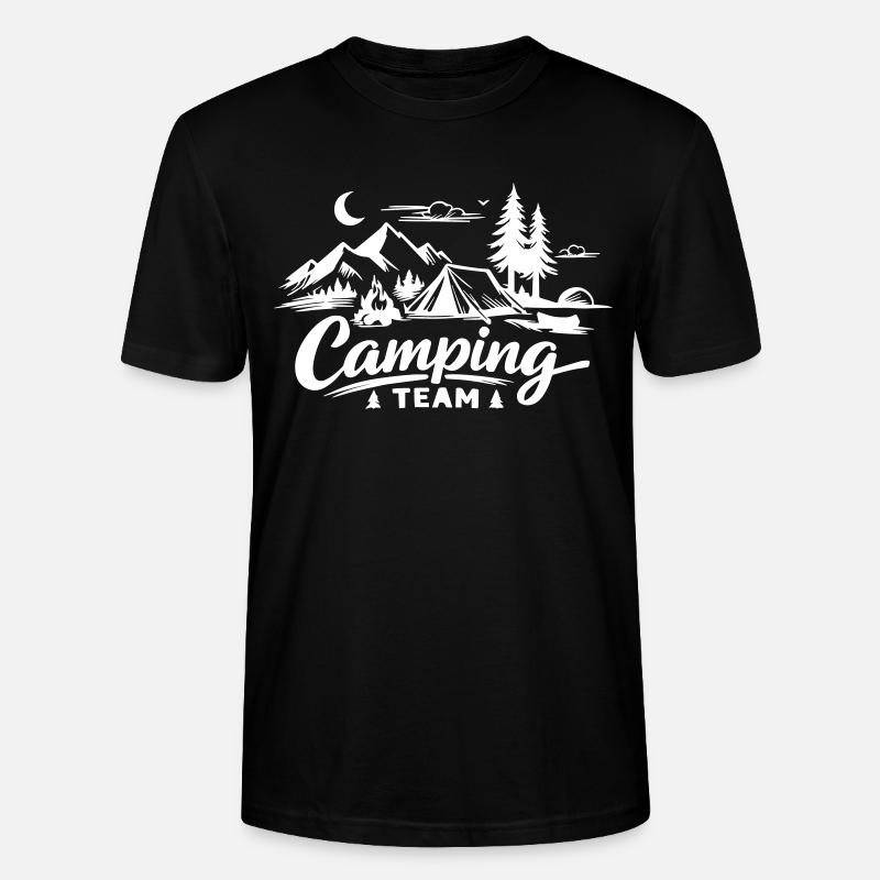 Camping Team - Stanley/Stella Unisex Bio-T-Shirt CRAFTER - Schwarz