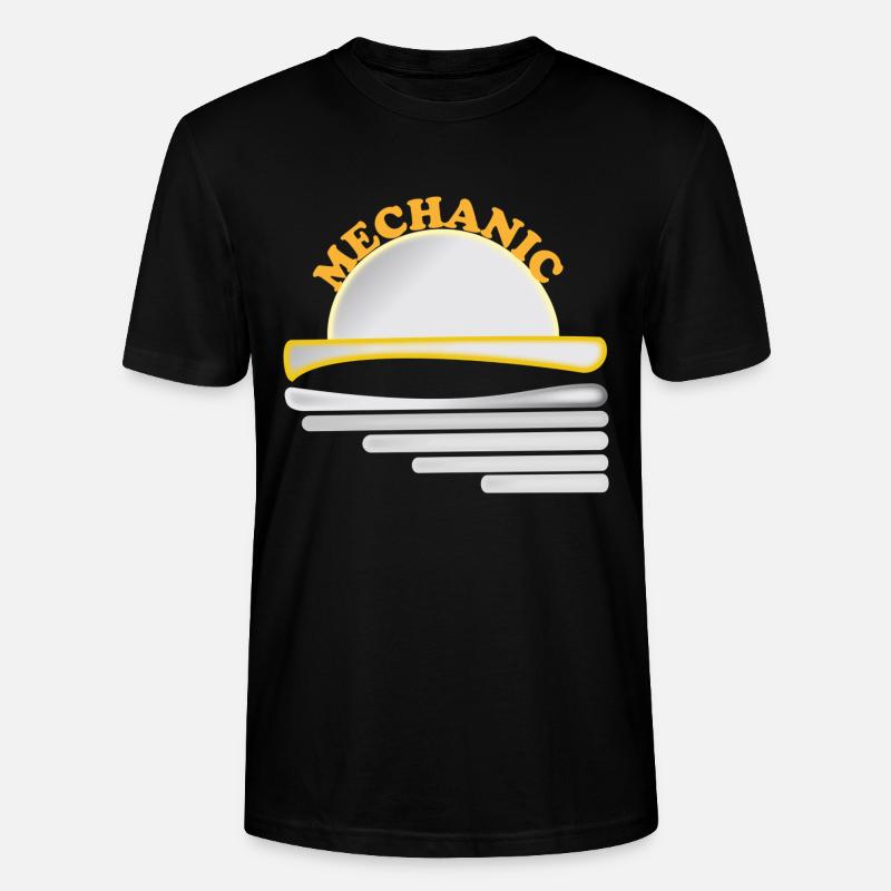 Graphisme mécanique - T-shirt bio CRAFTER Stanley Stella Unisexe - noir