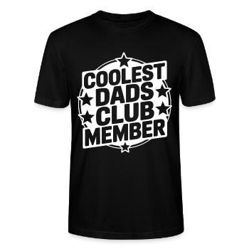 Super Papa Club - Stanley/Stella CRAFTER Unisex Organic T-Shirt - black - Front - Alina (178cm) & Michal (187cm)