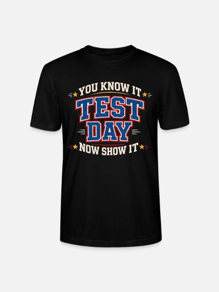 Prüfungsmotivation Schule Schüler-Lehrer-Humor - Stanley/Stella Unisex Bio-T-Shirt CRAFTER - Schwarz
