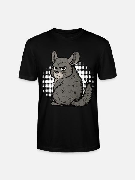 Chinchilla Chinchillas Chinchillabesitzer Nagetier - Stanley/Stella Unisex Bio-T-Shirt CRAFTER - Schwarz