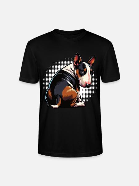 Miniatur Bullterrier Bully Bullterrierbesitzer - Stanley/Stella Unisex Bio-T-Shirt CRAFTER - Schwarz